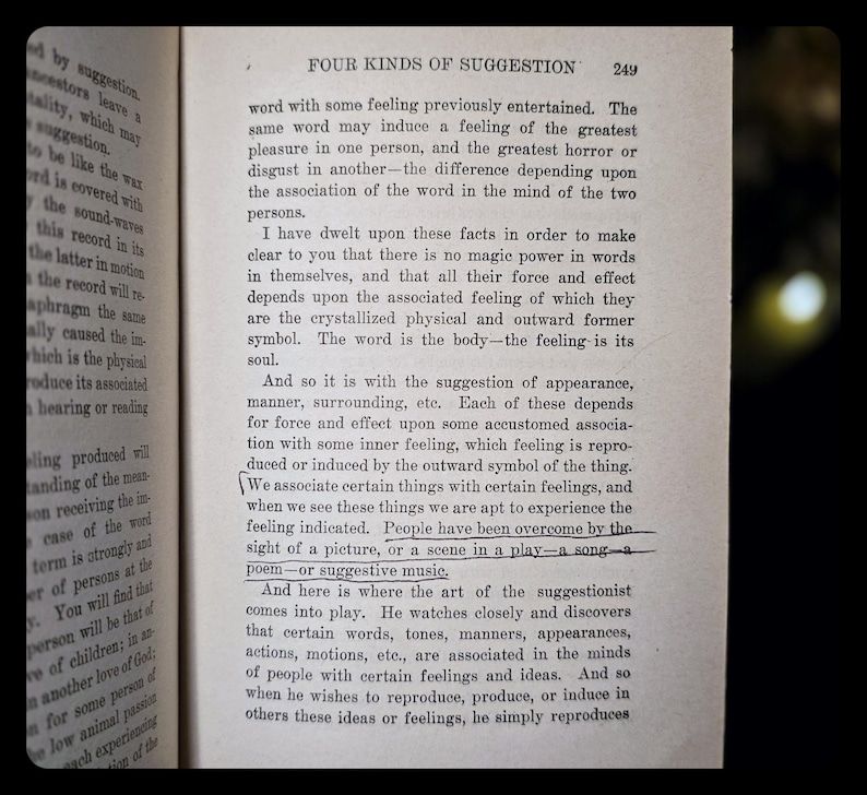 Mind Power Occult Self Help Book Manifestation Metaphysical William Atkinson