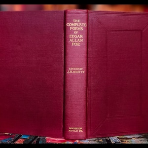 1917 EDGAR ALLAN POE Book The Raven "Very Rare" Antique Poetry Poems Book Edgar Allen Poe The Bells Lenore Vintage Poe Book