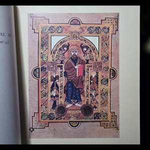 Illuminated Book of Kells Celtic Art Spiritual Book Religious Bible Jesus Christ