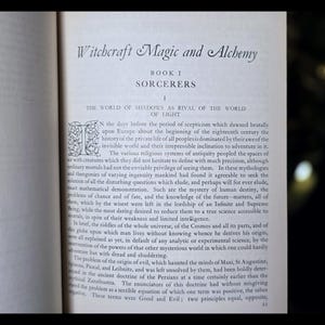 WITCHCRAFT MAGIC Occult Book Sorcery Divination Necromancy Astrology Metaphysical Esoteric Book Clairvoyance Witch Alchemy Gift Book