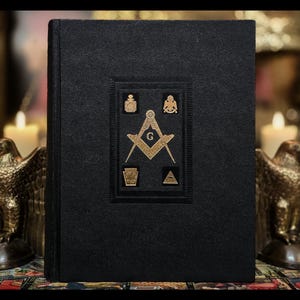 Freemasonry Bible 32nd Degree All Seeing Eye Antique Vintage Freemason Masonic Book Old New Testament Knights Templar Scottish Rite Gift Art