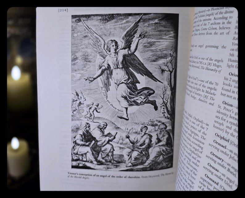 Book of Angels Occult Grimoire Book Magic Spells Metaphysical Angel Astrology