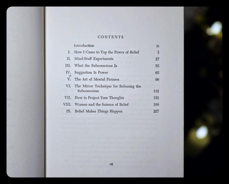 Magic of Believing Occult Metaphysical Book Tesla Vintage Self Help Mental Alchemy Telepathy Rosicrucian Psychology