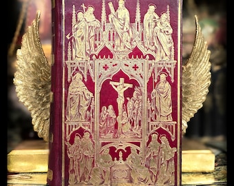 1854 Life of Christ Spiritual Book Bible Metaphysical Antique Old New Testament Gift King James Jesus Kjv Catholic Christian