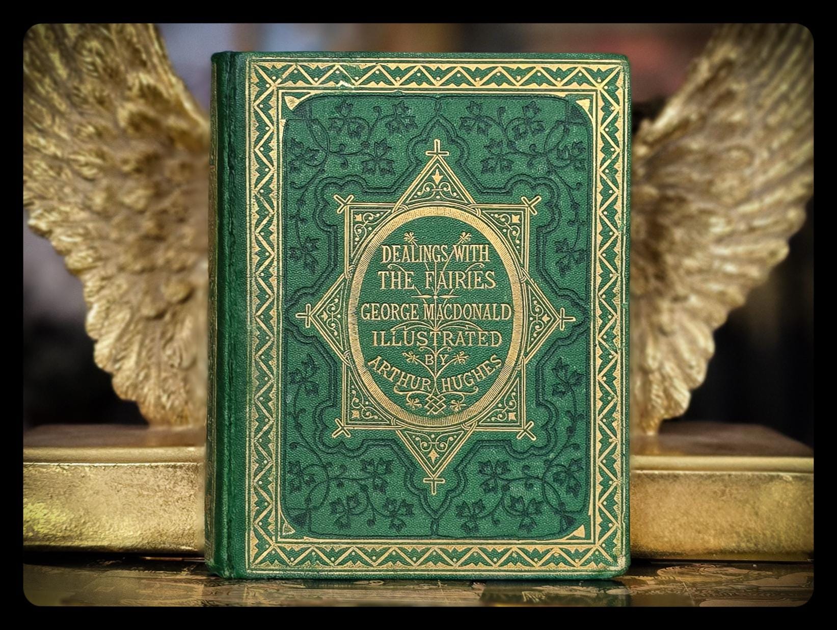 1868 Fairy Tale Book Antique Occult Witch Metaphysical Art Artwork Victorian Pre Civil War Grimm's Witchcraft Gift 19th Century Tales Magic