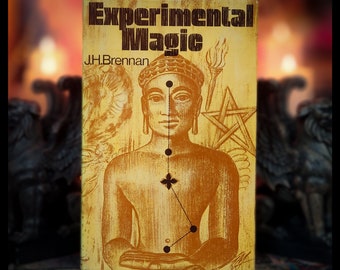 May include: A book titled "Experimental Magic" by J.H. Brennan with a drawing of a person in a meditative pose on the cover.