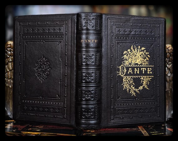 1883 Dante's Inferno, Purgatory, Paradise: 1st Edition, Leather