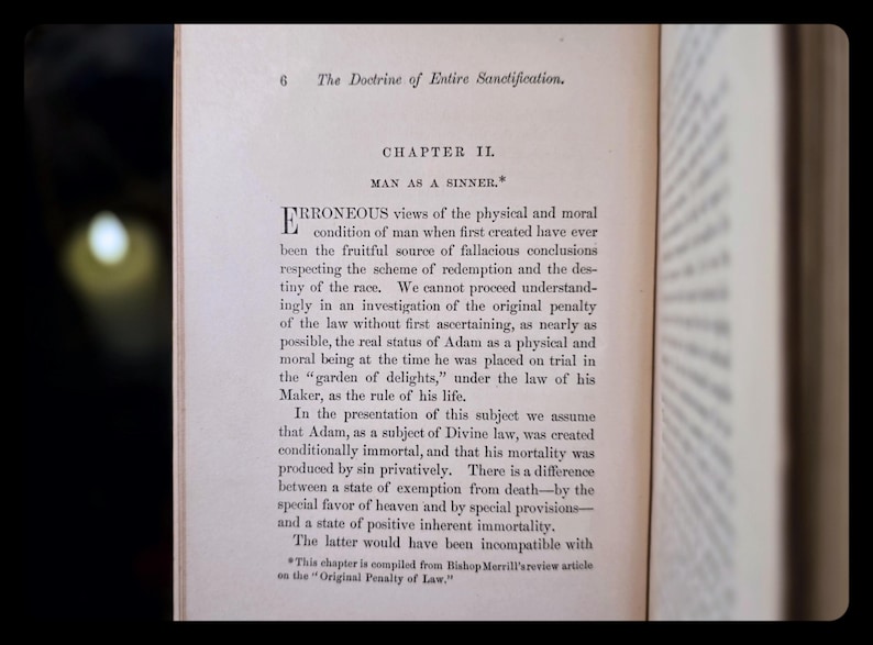 1895 Spiritual Book Enoch Signed Bible Genre Christian Jesus Entire Sanctification Rev W. Jones