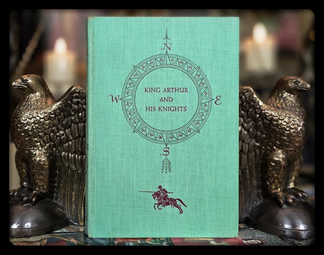King Arthur Holy Grail Book Merlin Mythology Vintage Knights Of The