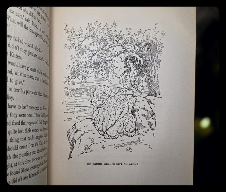 1910 Star People Fairy Tale Book Zodiac Astrology Antique Greek Mythology Book Astronomy Magic Art Artwork