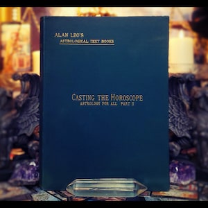 Casting The Horoscope Astrology Book Metaphysical Guide Book Artwork Astrological Gift Fortune Telling Divination Book Vinatge Occult Book