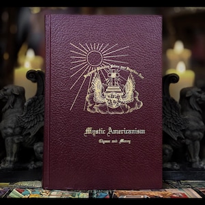 ILLUMINATI FREEMASONRY Mystic Americanism Atlantis Book All Seeing Eye Druids The Holy Grail Book Vintage Occult Esoteric Book Alchemy