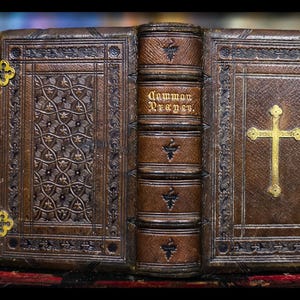 1849 Holy Prayer Book Old New Testament Spiritual Antique Catholic Christian Book Psalms