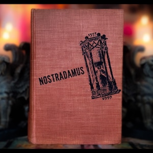 1945 NOSTRADAMUS Prophecy Astrology Clairvoyance  &quot;Very Rare&quot; Antique Vintage Occult Book Esoteric Book Metaphysical Book Mythology Visions