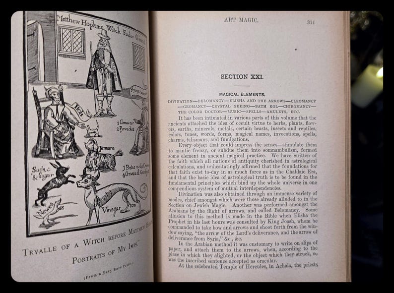 1898 Art Magic Spiritism Occult Book Witchcraft Freemasonry Astrology Magic Grimoire