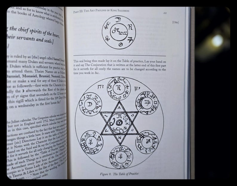 Lesser Key of Solomon Occult Grimoire, Magick Book Necromancy Witchcraft