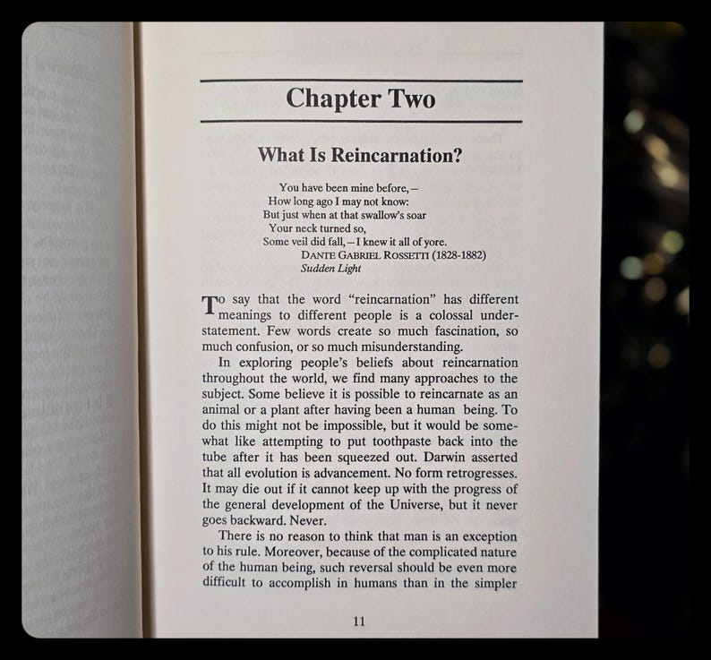 Reincarnation Occult Rosicrucian Metaphysical Spiritual Alchemy Book Vintage Egyptian Mythology Past Lives Life After Death Druids Esoteric
