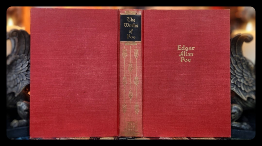 1943 Edgar Allan Poe Book First Edition Thus the Raven Book 607 Pages ...
