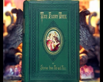1861 THE FAIRY TREE Book "Very Rare" Scottish Mythology FairyTale Gift Antique Vintage Art Artwork Fairy Tales Victorian