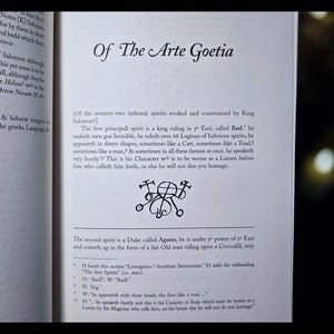 Lesser Key of Solomon Occult Grimoire, Magick Book Necromancy Witchcraft