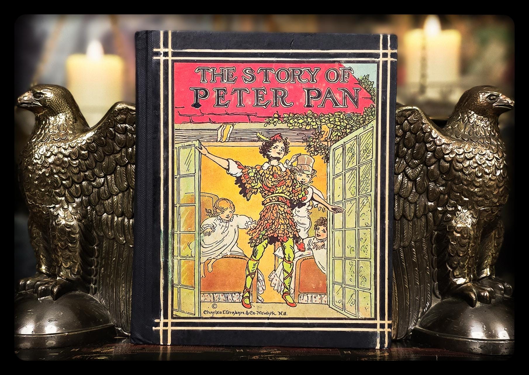 SALE！No.193 アンティーク　古書 洋書 絵本 ピーター・パン 1926年ピーターパン初版アンティークピーターとウェンディ童話本
