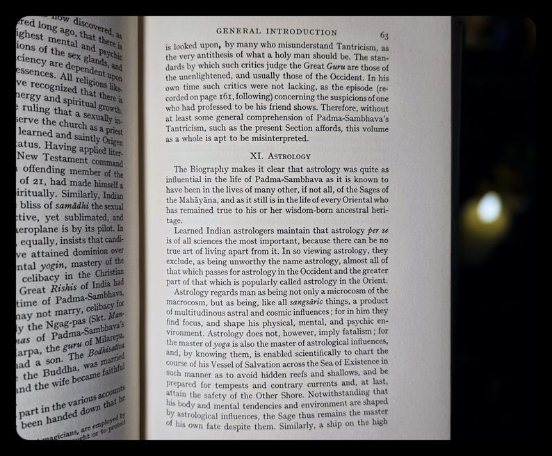 1954 Tibetan Book of Liberation Astrology Metaphysical Self Help Buddhism Occult