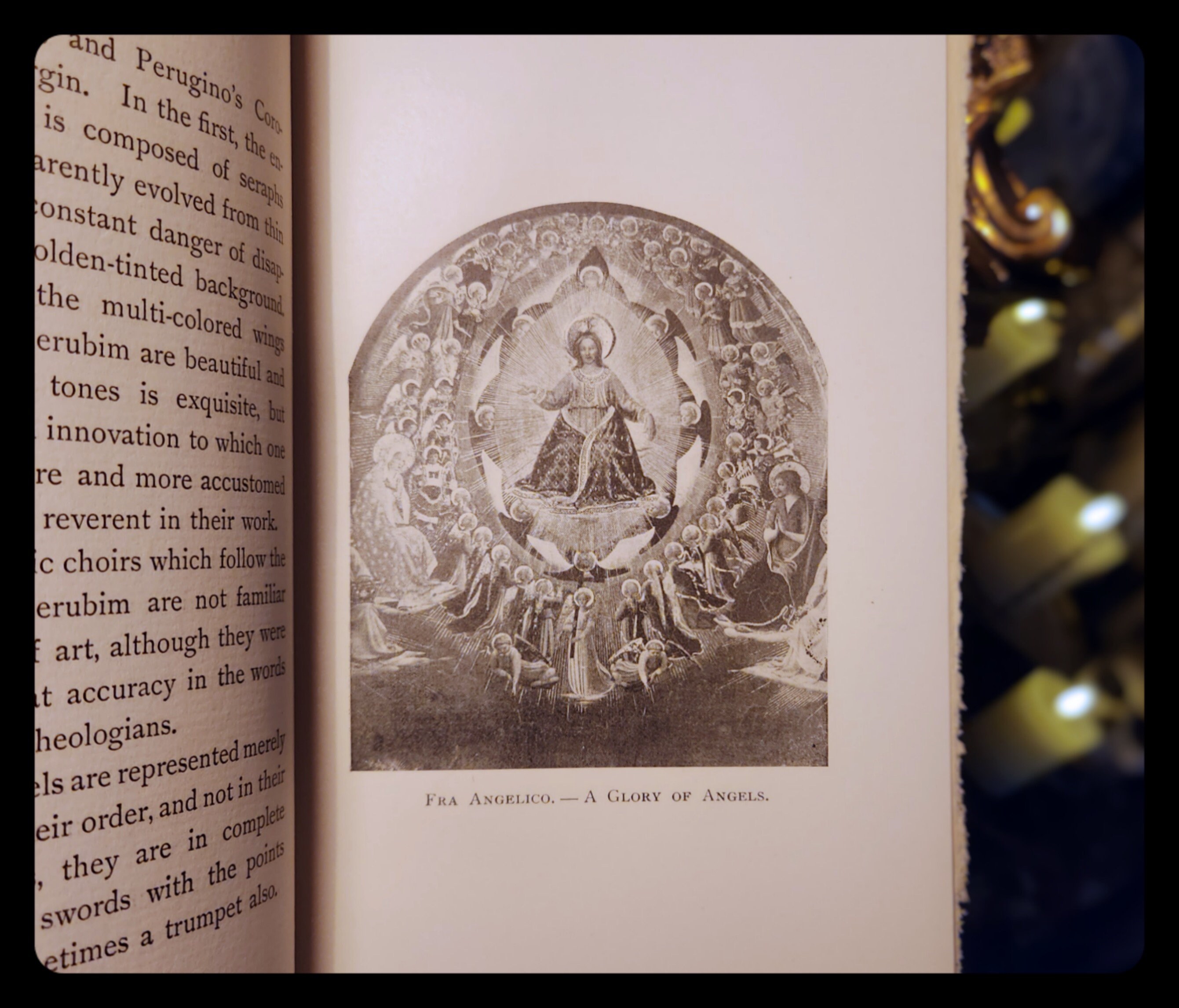 1898 Angels in Art Book, 1st Edition Victorian Spiritual History