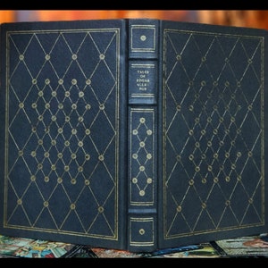 EDGAR ALLAN POE Book Tales Vintage Edgar Allen Poe Book Stories Ilustrowane rzadkie dzieła sztuki Książka podarunkowa