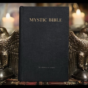 MYSTIC BIBLE Occult Metaphysical Freemasonry Kabbalah Reincarnation Atlantis Mythology Antique Vintage Esoteric Cabala Spiritual Gift