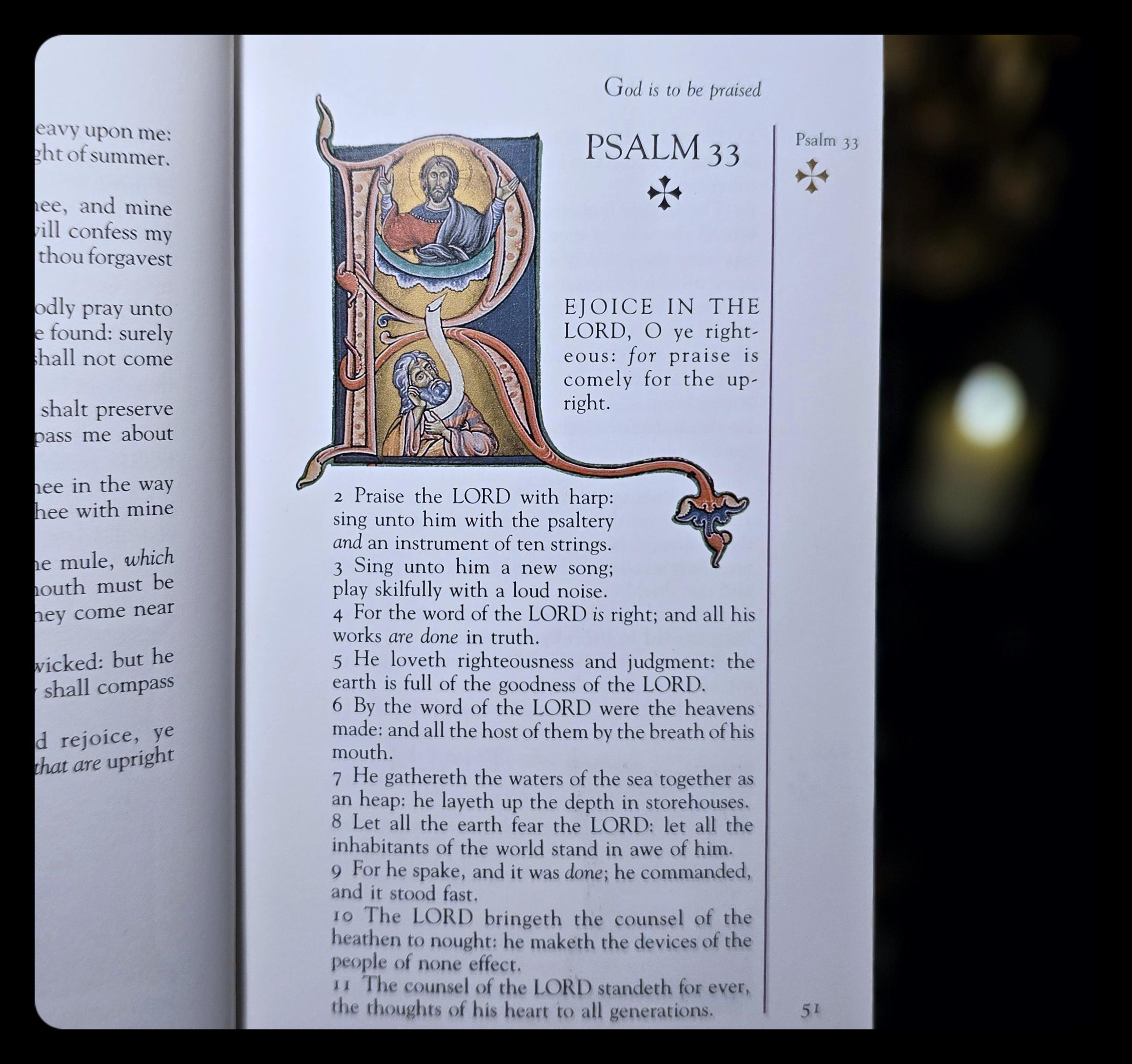 Illuminated Book of Psalms: Bible Old Testament King James Version ...
