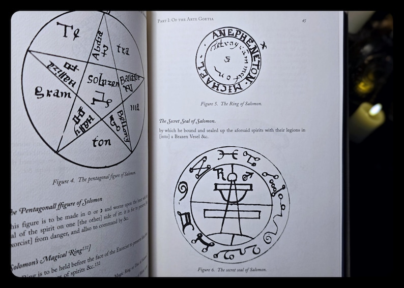 Lesser Key of Solomon Occult Grimoire, Magick Book Necromancy Witchcraft