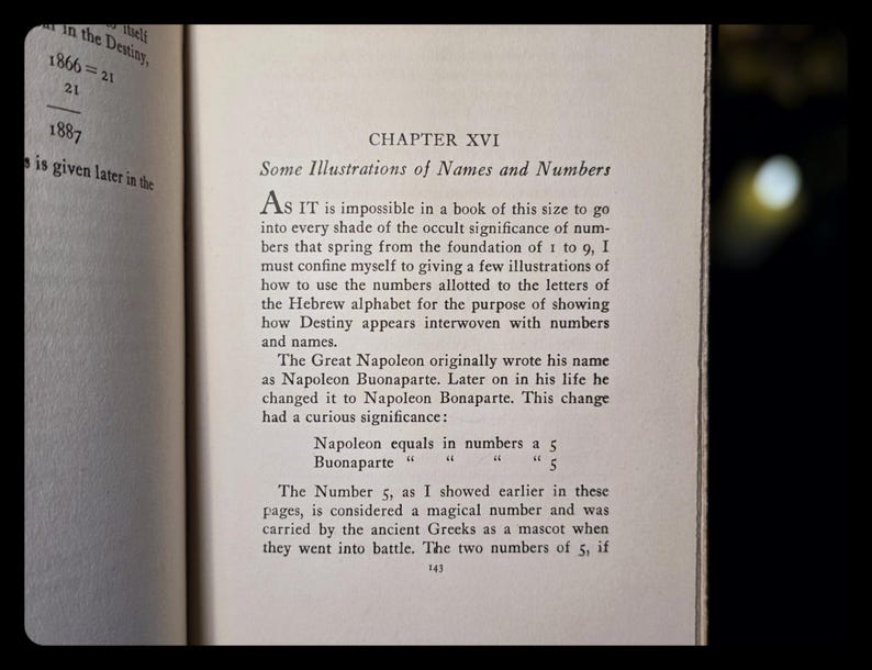 1932 Cheiro's Book of Numbers: Numerology, Astrology, Herbalism, Occult, Magic, Metaphysical Complete and Revised