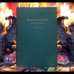1940 Reincarnation Book Occult Book metaphysical Esoteric Life After Death Spirit World Antique Vintage Gift Past Life Lives NDE