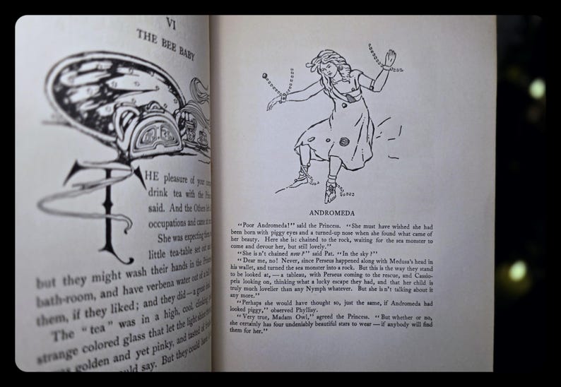 1910 Star People Fairy Tale Book Zodiac Astrology Antique Greek Mythology Book Astronomy Magic Art Artwork