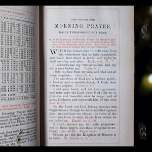 1849 Holy Prayer Book Old New Testament Spiritual Antique Catholic Christian Book Psalms