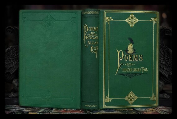 1875年 エドガー・アラン・ポー詩集、初版、アンティーク