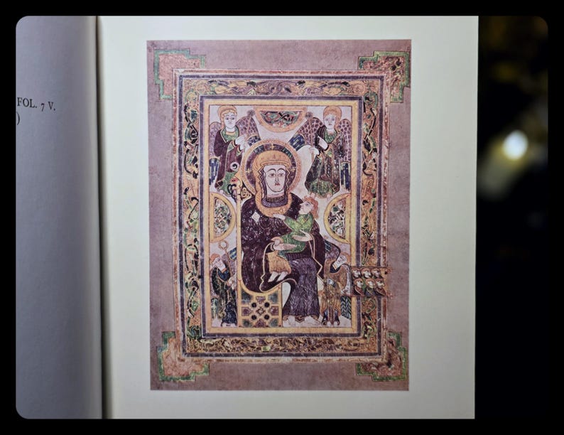 Illuminated Book of Kells Celtic Art Spiritual Book Religious Bible Jesus Christ