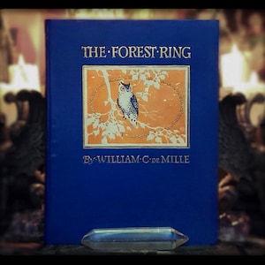 1914 THE FOREST RING (Signed Very Rare) Fairy Tale Book Mythology Magic Fairies tales The Fairy Queen Antique Vintage Occult Art Artwork