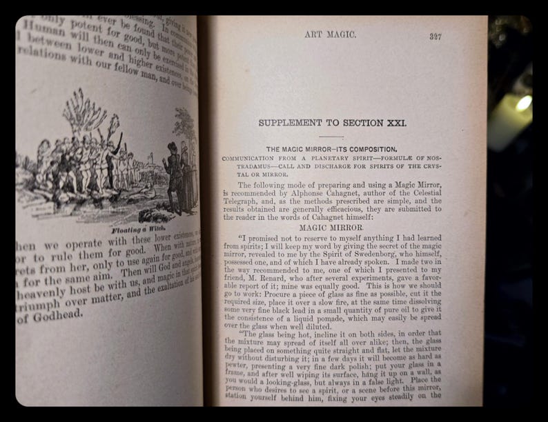 1898 Art Magic Spiritism Occult Book Witchcraft Freemasonry Astrology Magic Grimoire