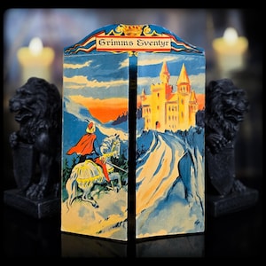 1954 Grimm's Fairy Tales 1st edition thus 12 Book set Pop Up Box Miniature