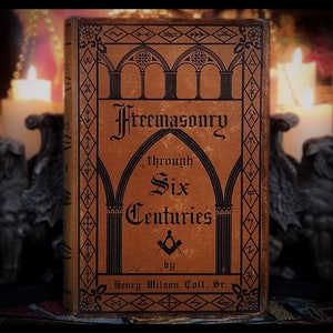 FREEMASONRY Knights Templars Book Secret Society The Druids Antique Vintage Masonic Book Illuminati Collectors Royal Arch 33rd Degree