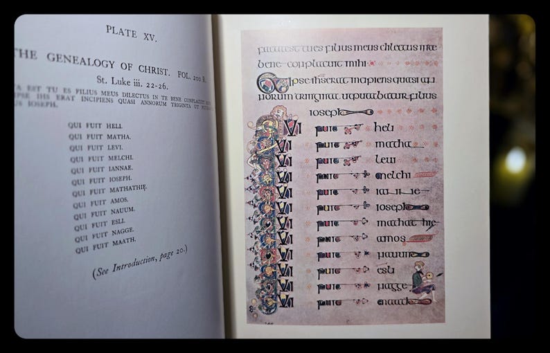 Illuminated Book of Kells Celtic Art Spiritual Book Religious Bible Jesus Christ
