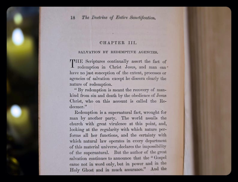 1895 Spiritual Book Enoch Signed Bible Genre Christian Jesus Entire Sanctification Rev W. Jones