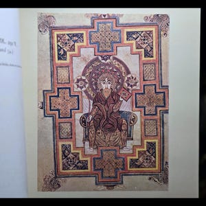 Illuminated Book of Kells Celtic Art Spiritual Book Religious Bible Jesus Christ