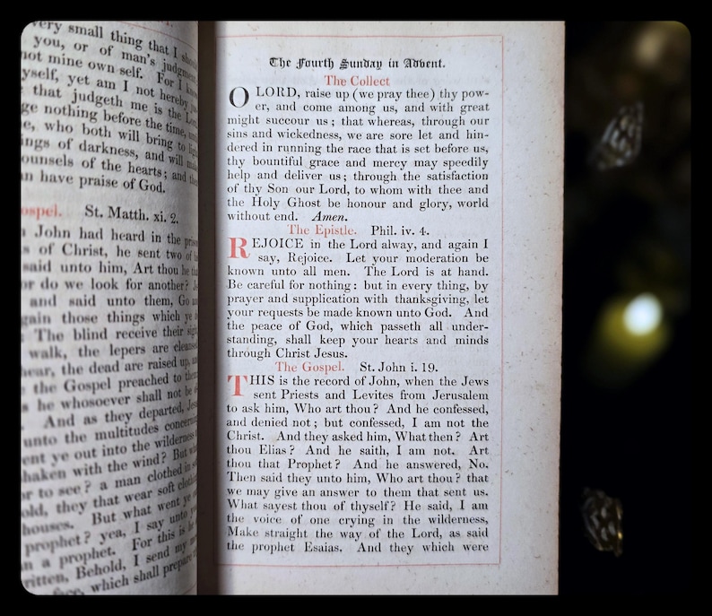 1849 Holy Prayer Book Old New Testament Spiritual Antique Catholic Christian Book Psalms