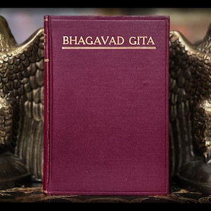 1908 Metaphysical Book Bhagavad Gita 1st Edition Vintage Spirituality Occult Spiritual Alchemy Esoteric Hinduism Yoga Meditation Self Help