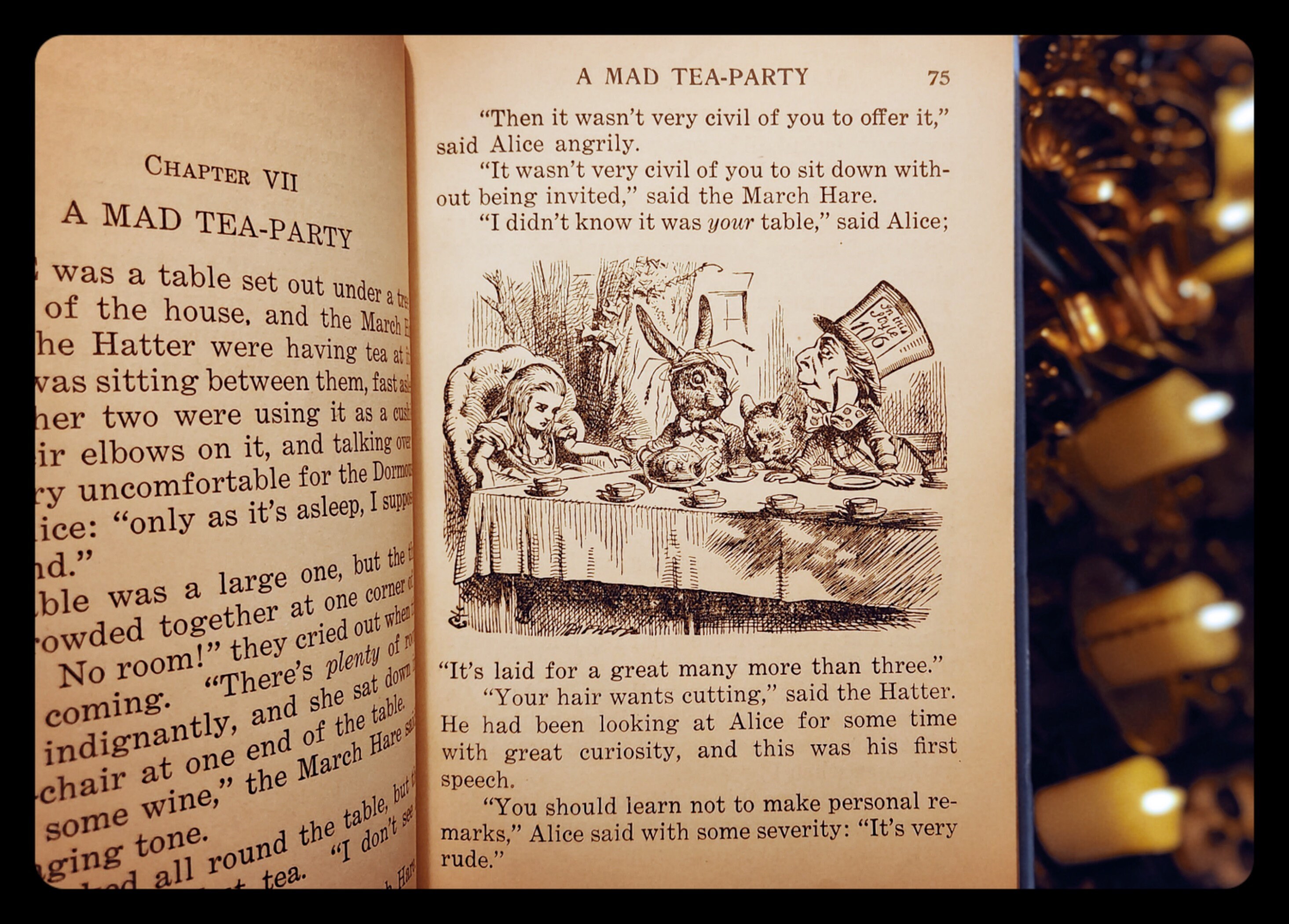 1923 Alice in Wonderland Book 1st Edition Thus Through the Looking