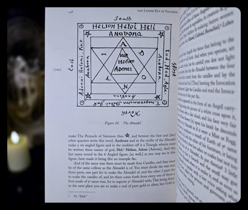 Lesser Key of Solomon Occult Grimoire, Magick Book Necromancy Witchcraft
