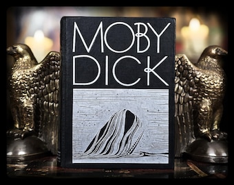 1930 Moby Dick Book 1st Edition Herman Melville Antique First Rockwell Kent Antique