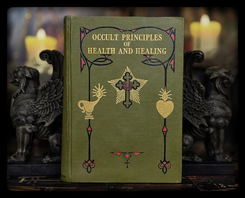 1938 Occult Health and Healing Rosicrucian Metaphysical Book Spiritual Astrology Vintage